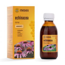 sirup medex echinacea za imunost z dodanim medom, vitaminom C in propolisem