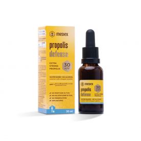 steklenička Medoxovega najmočnejšega propolisa – propolis defense na vodni osnovi APF 30 s kapalko